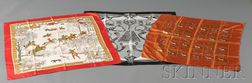Three Silk Scarves, Hermes